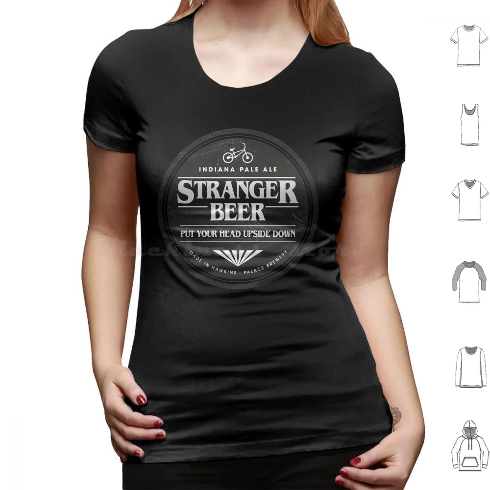 thumbnail image 1 of Stranger Beer T Shirt Men Women Kids 6Xl Stranger Beer Things Eleven 11 Hawkins Indiana Ipa Label Upside Down, 1 of 5