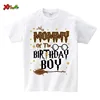 Magic Broom Wizard Birthday Boy Shirt Family Matching Outfits Personalized Name Shirts Kids 9th Birthday Party Children Outfits 6