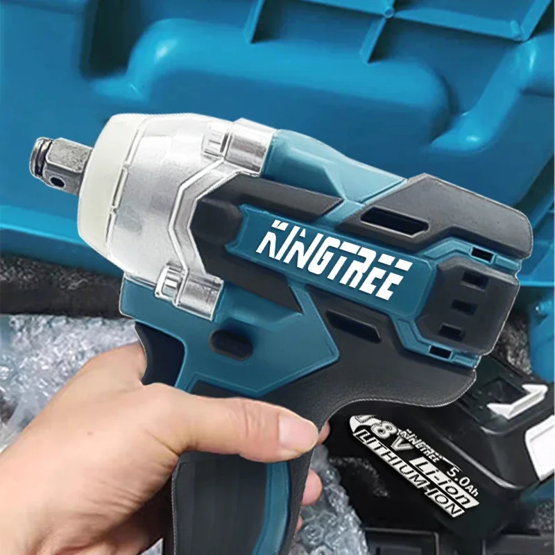 Kingtree 588 N.M 토크 브러시리스 전기 임팩트 렌치 리튬 이온 배터리, 마키타 18V 배터리, 가정용 DIY 전동 공구