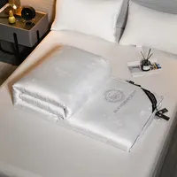 Couette d'hiver de luxe 5 kg, 100% soie de mûrier, noyau épaissi, housse en coton pour le printemps, l'automne, couverture de maison, chaleur 6