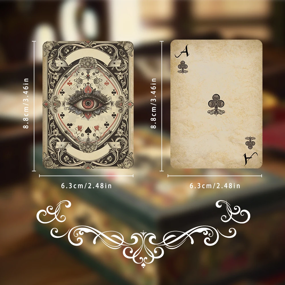 1/2pcs Vintage Playing Cards, Vintage Board Game Playing Cards, Cool Style, Game Party, Table Games
