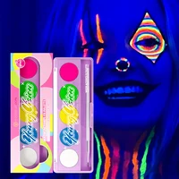 Body Face Painting Kit for Kids Adults,10 Color Face Makeup Palette with Brush,Halloween Carnival Artist Cosplay Art Party 1