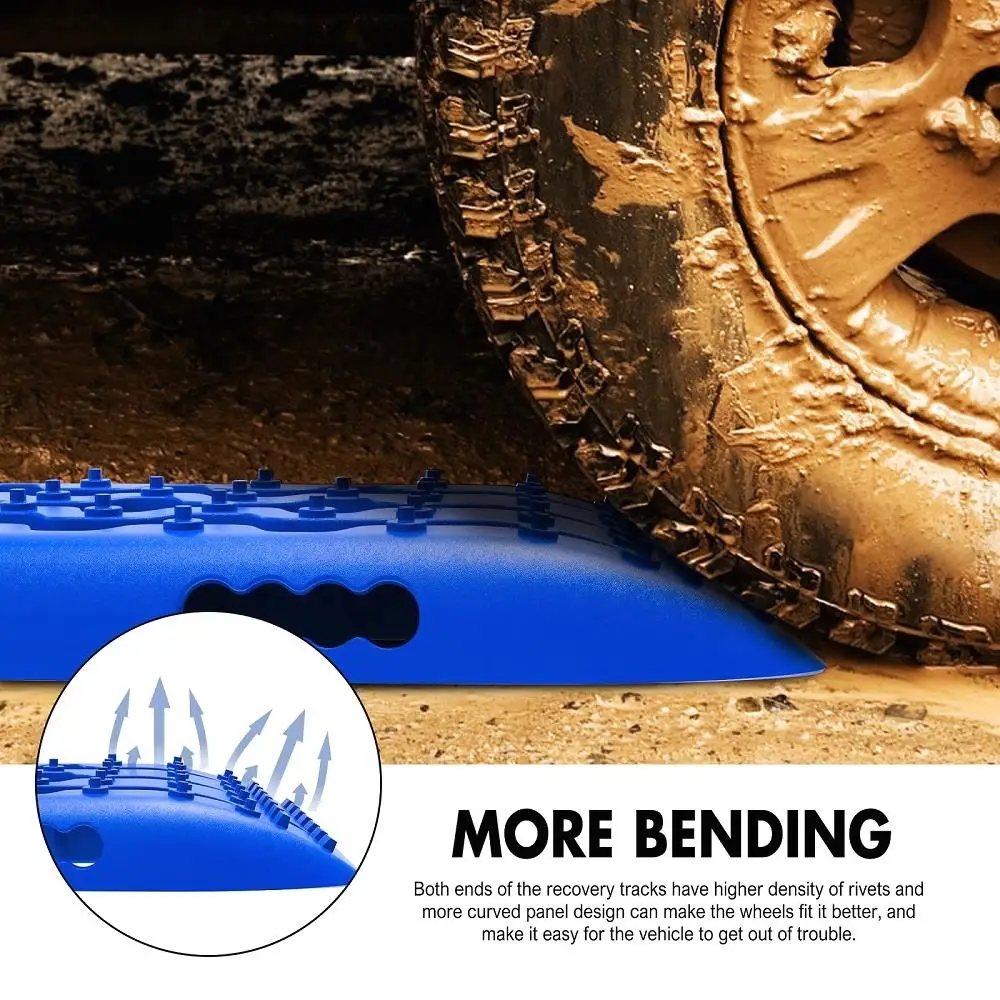 X-BULL for X4 Recovery tracks 10T 2 Pairs/ Sand tracks/ Mud tracks/ Mounting Bolts Pins Gen 2.0 -Blue