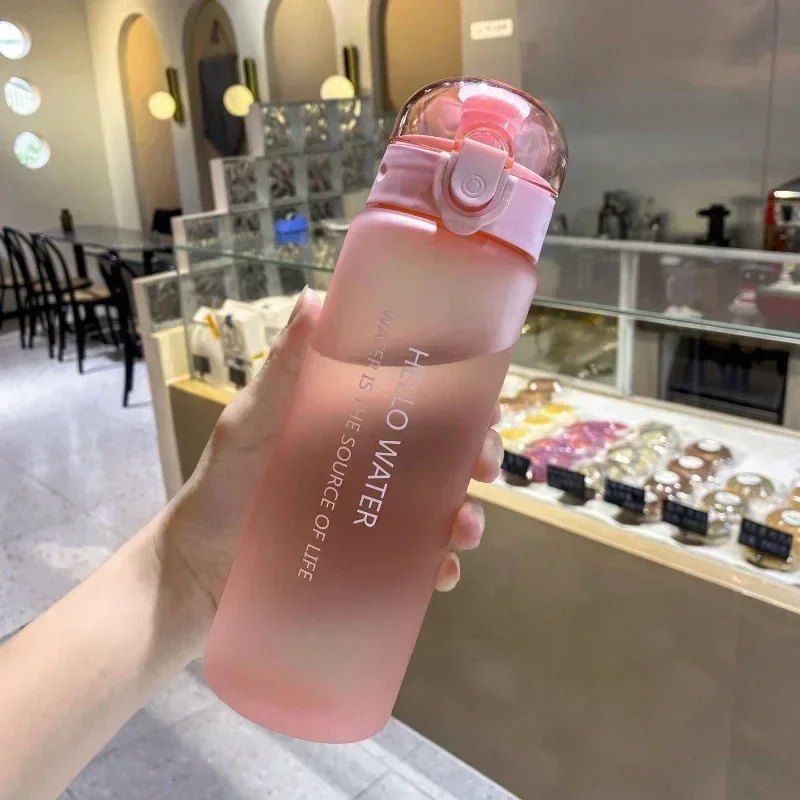 Water Bottle Sports Water Bottle Plastic Water Bottle 780ml Portable Sport Tea Coffee Cup Kitchen Tools Kids Water Bottle for School Transparent