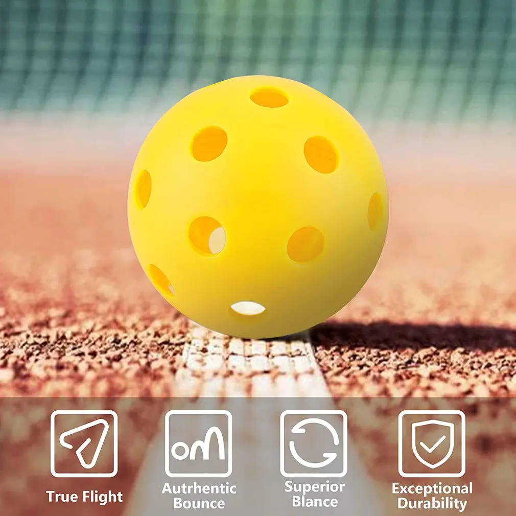 

12 шт. в упаковке, прочные уличные шарики для мариклебола, тренировочные шарики с 40 отверстиями, аксессуары для мариклебола, стандартные шарики для мариклебола 74 мм