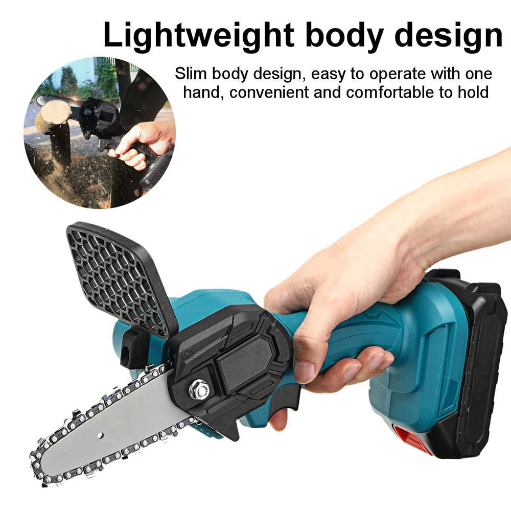 4 inch Electric Saw Chainsaw 1080W Fruit Tree Woodworking Garden Tools Hand Held Wood Cutters Garden Power Tools 5pcs wood drills forstner drill bits use wood drilling core drill bit cutters for wood wood plank puncher woodworking flat wing