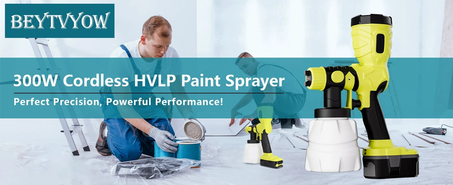 1200ML Electric Spray Gun Cordless Paint Sprayer for Ryobi 18v Battery Auto Furn