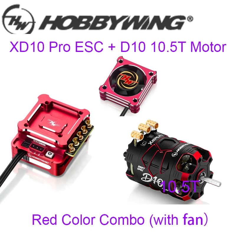 HobbyWing-車用のxerunxd10 pro 100a/800a esc 2sブラシレスモーター,1