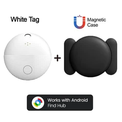 Bluetooth Tracker Tag for Easy Key Location and Item Finder (White with cover 1)