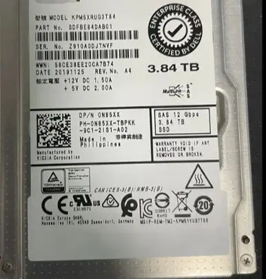 For 0N85XX KPM5XRUG3T84 SAS 12Gb SSD 3 84T 13th generation 14th generation MD series