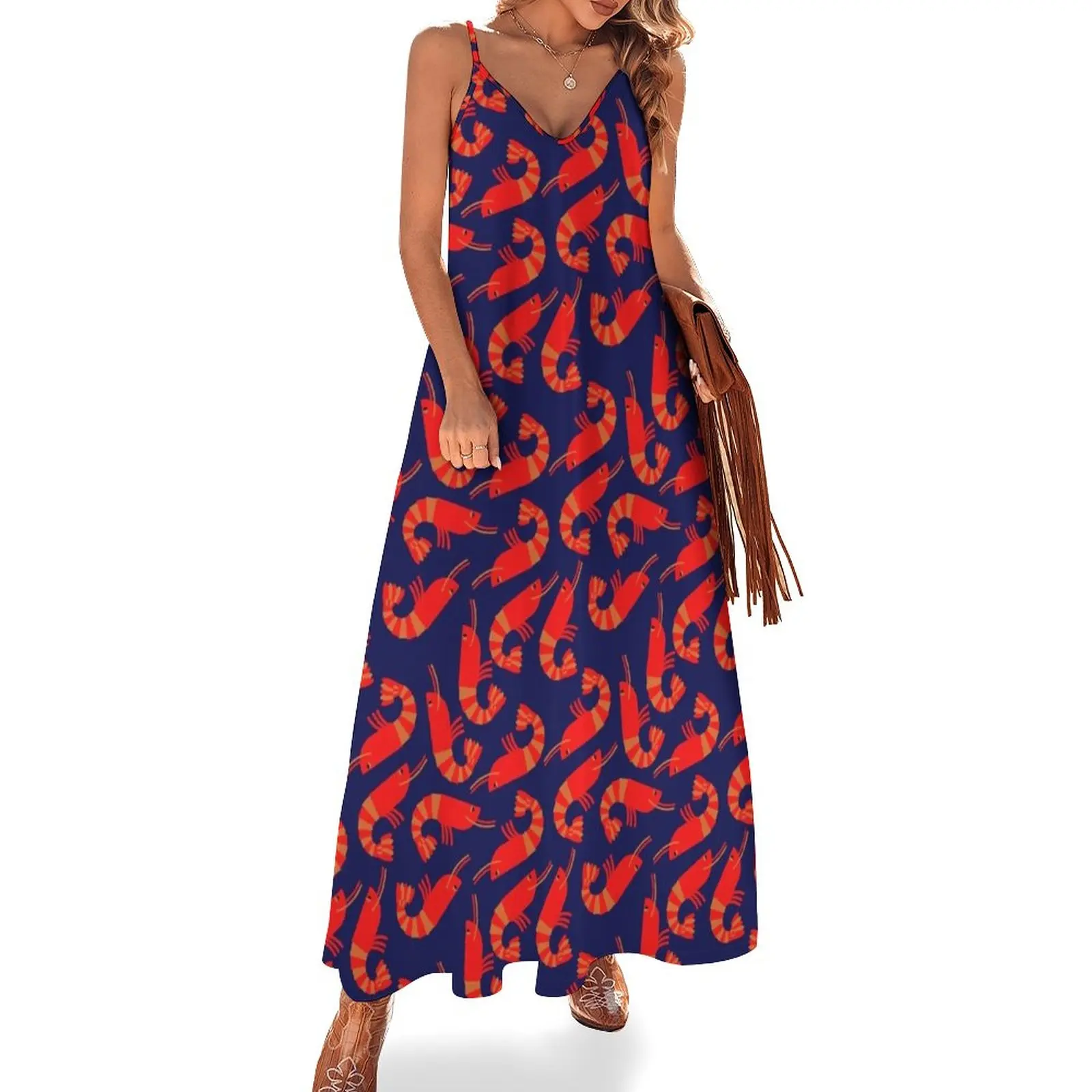 

shrimp Sleeveless Dress Bride dresses luxury dresses