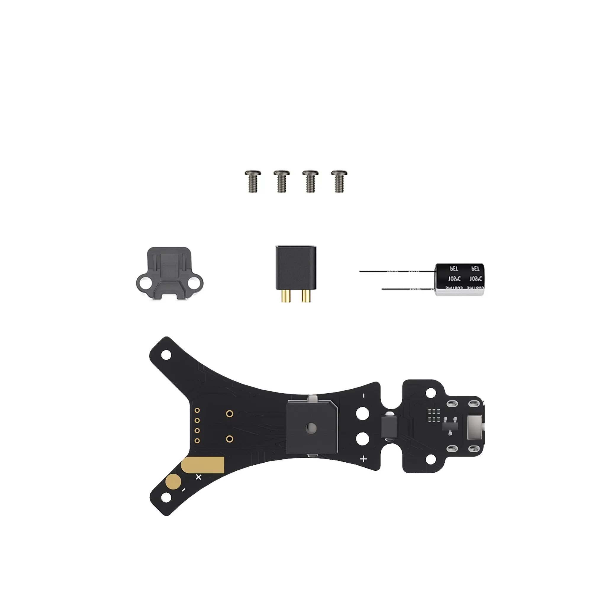 Pièces drone course: carte fonction, plaque carbone, protections