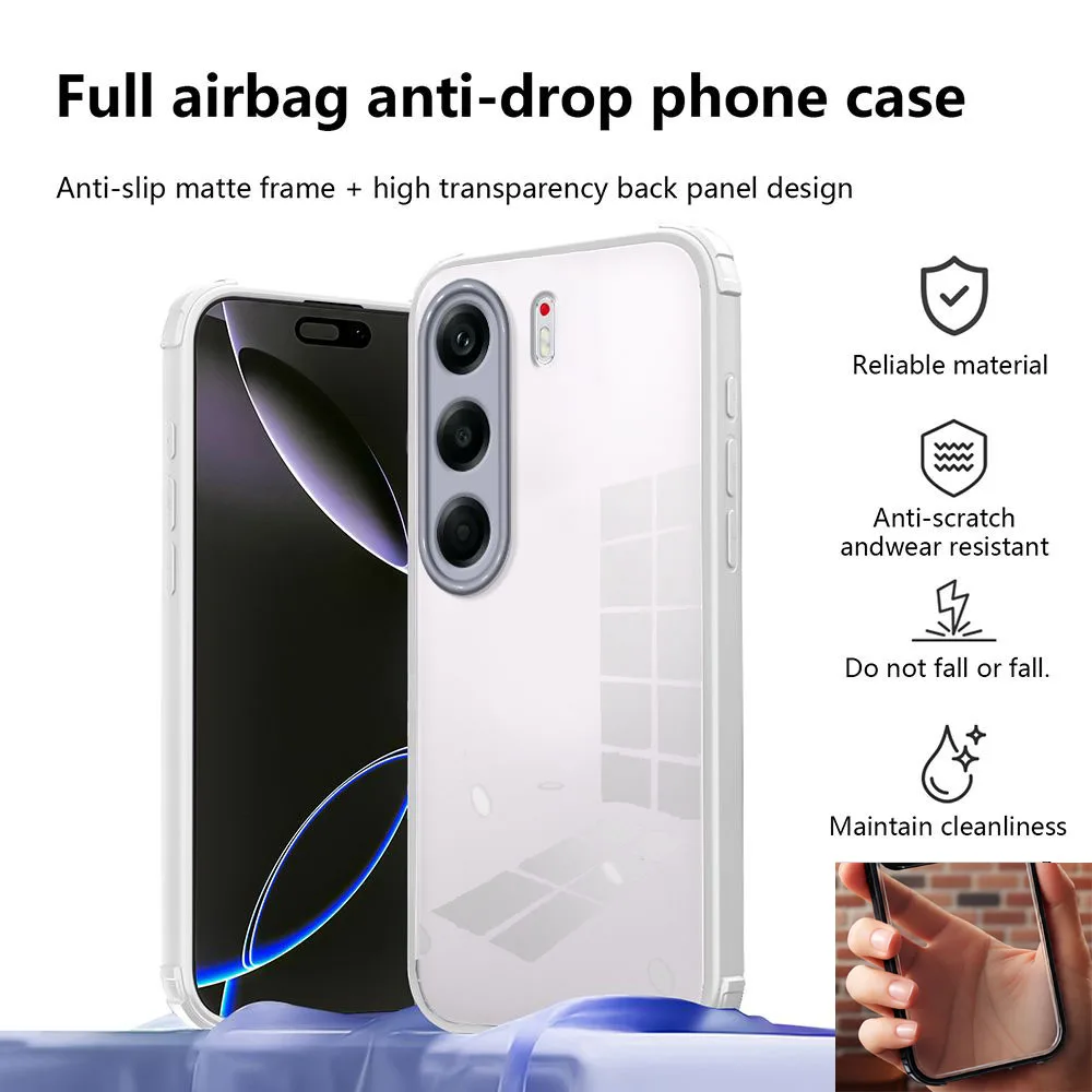 Shookproof Anti-Drop Hard Acrylic Phone Cover with Enhanced Protection