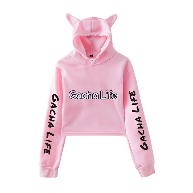 Jogo gacha vida hoodie roupas kawaii topos hoodie feminino harajuku gacha  vida fora do ombro moletom femme meninas mulher - AliExpress