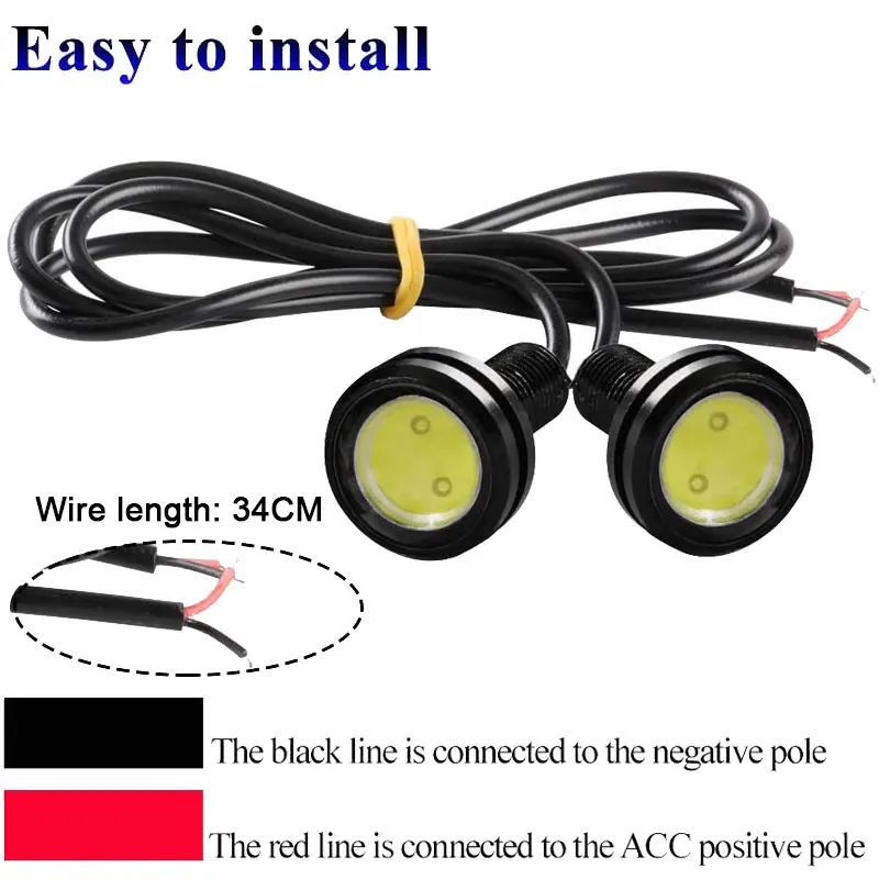 4 X Feux LED Rouges Eagle Eyes 12V - Plaque D'immatriculation, Stop, Auto
