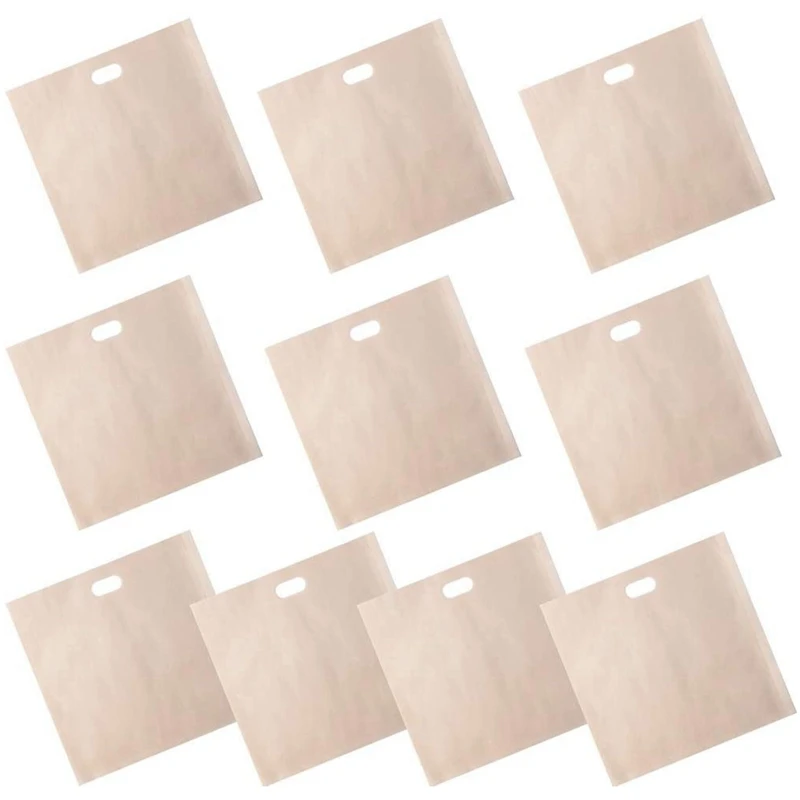 

10 шт., антипригарные мешки-тостеры для микроволновой печи