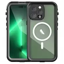 Ultimate IP68 Waterproof Full Body Protection Case - Dustproof Swimming Diving Cover - iPhone 16 (Black)