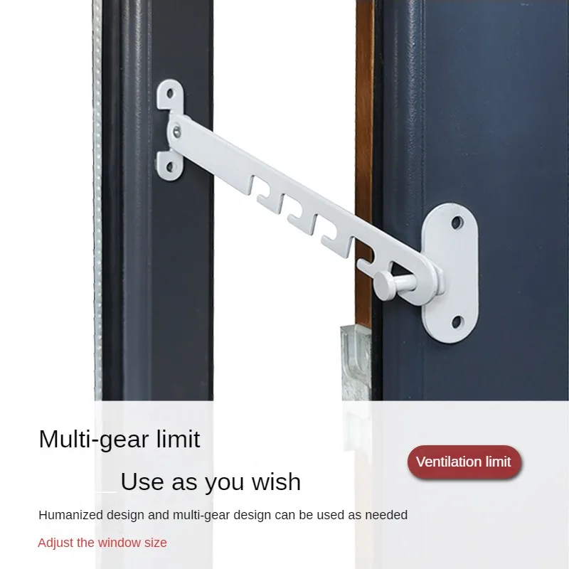 Window Support Wind Hook Latches Adjustable Limiter Latch Wind Brace Stay Position Stopper Casement Blocking Lock Protector