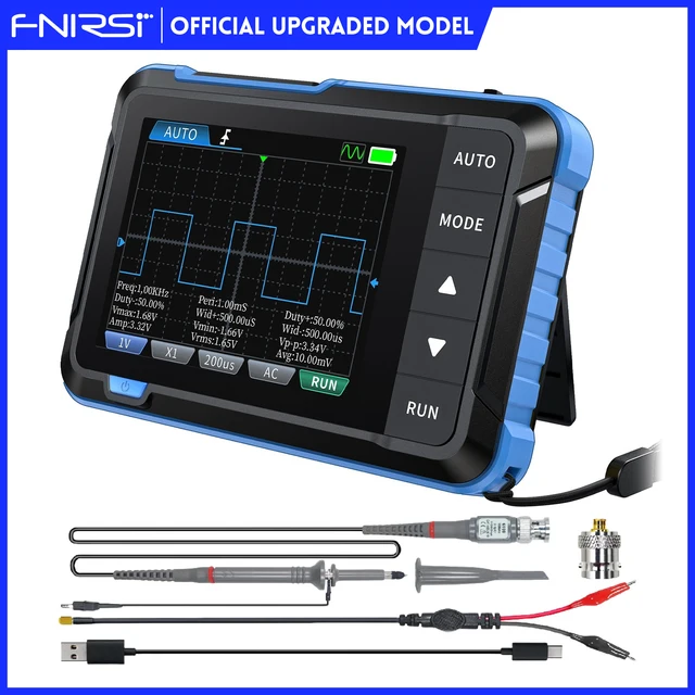 FNIRSI DSO153 Digital Portable Oscilloscope Signal Generator 2in1 1MHz Bandwidth 5MSa/s Sampling Rate Electronics Repair Tools 1