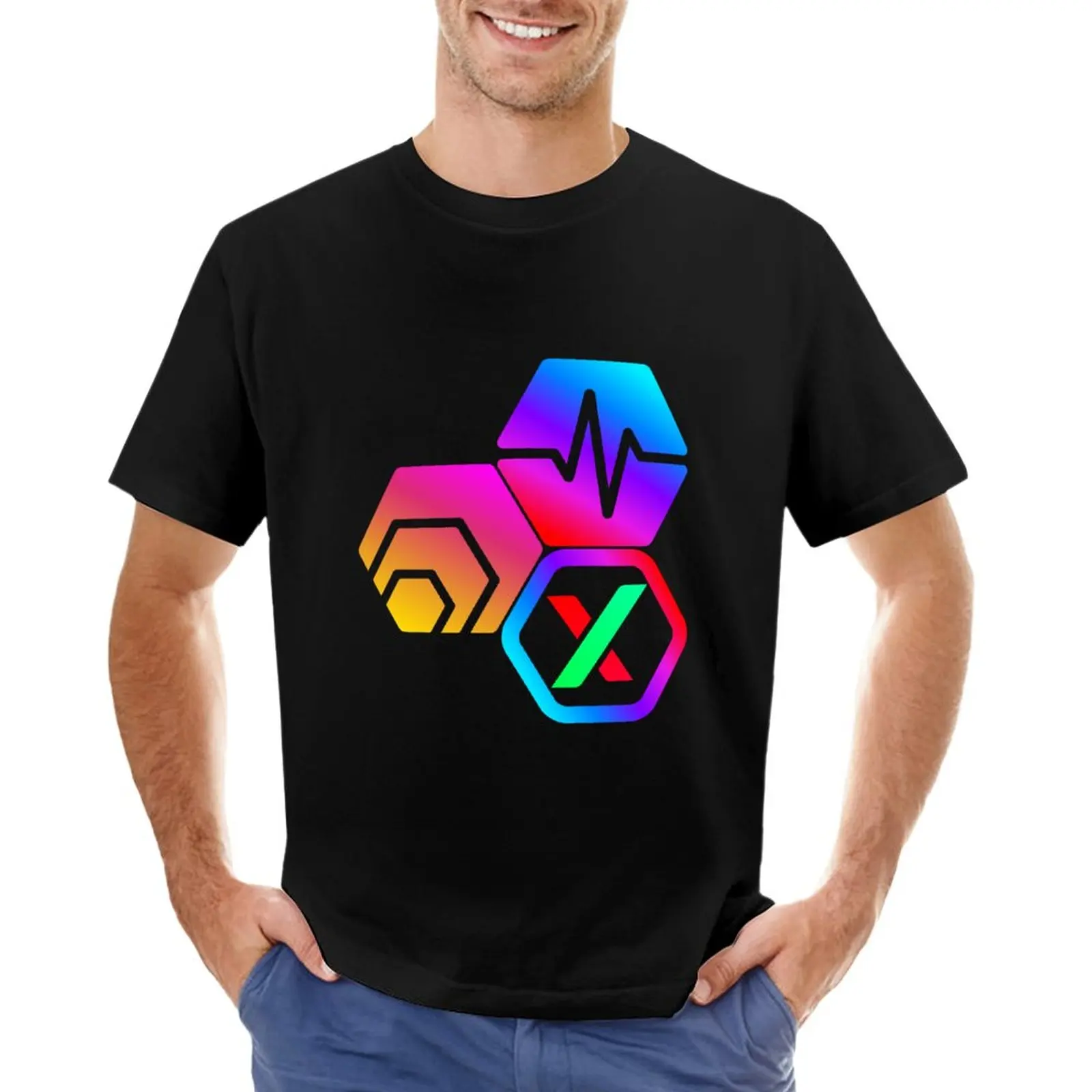 

PulseX PLSX Crypto Logo Hex Pulse T-Shirt cat shirts funny t shirts t shirt men