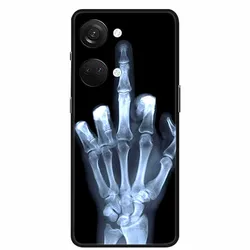 Sleek Black Silicone Soft Phone Case - Stylish Protective Back Cover for OnePlus Nord 3 (B06.CH.19)