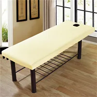 Table de Massage, drap-housse de couleur Pure brossé, couverture de lit de beauté pour Salon de beauté, bande en caoutchouc, couverture universelle pour thérapie SPA 3