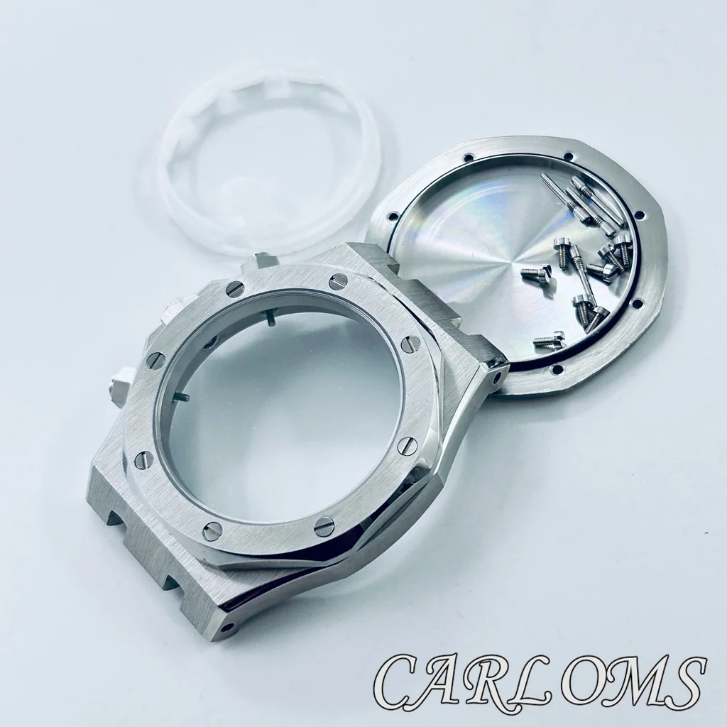 42mm AP VK63 VK64 Watch Case Quartz Movement Parts Silver Solid