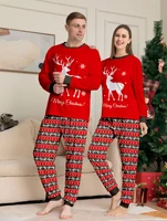 Family Christmas Pajama Sets - All - over Santa, Tree & Reindeer Prints, Cozy for Holidays 6