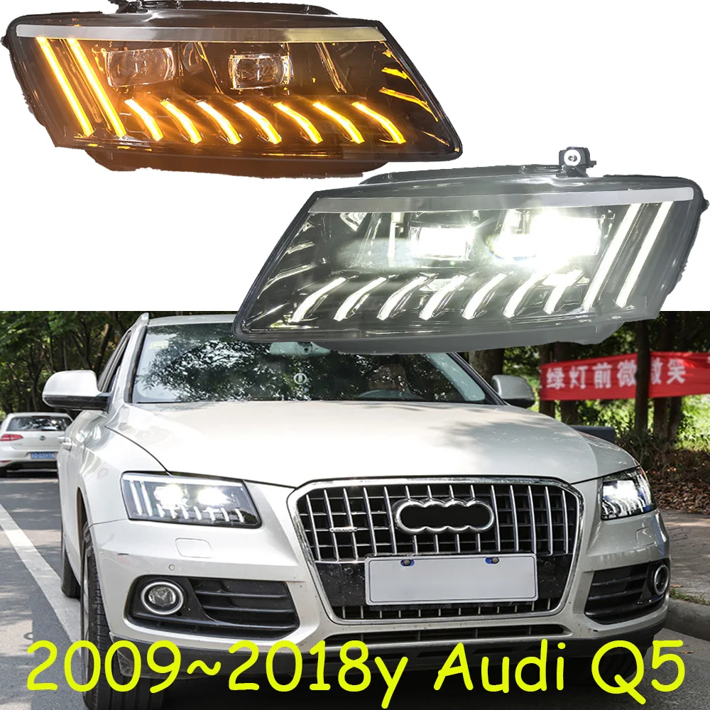 

Автомобильный стайлинг фары для Audi Q5 головсветильник 2009 ~ 2018y светодиодный ные DRL автомобильные аксессуары все в светодиодный Чии для audi Q5 противотумансветильник