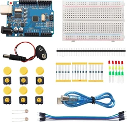 Comprehensive DIY Electronic Starter Kit for Programmable Engineering and Coding Education (For Uno R3 kit)