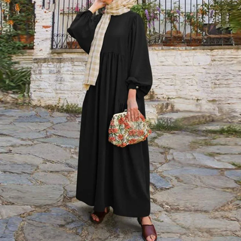 Ramadan Abaya Femme Muslim Hijab Dress Turkey Kaftan Caftan Muslim For Women Vestido Islam Worship Service Clothing Robe