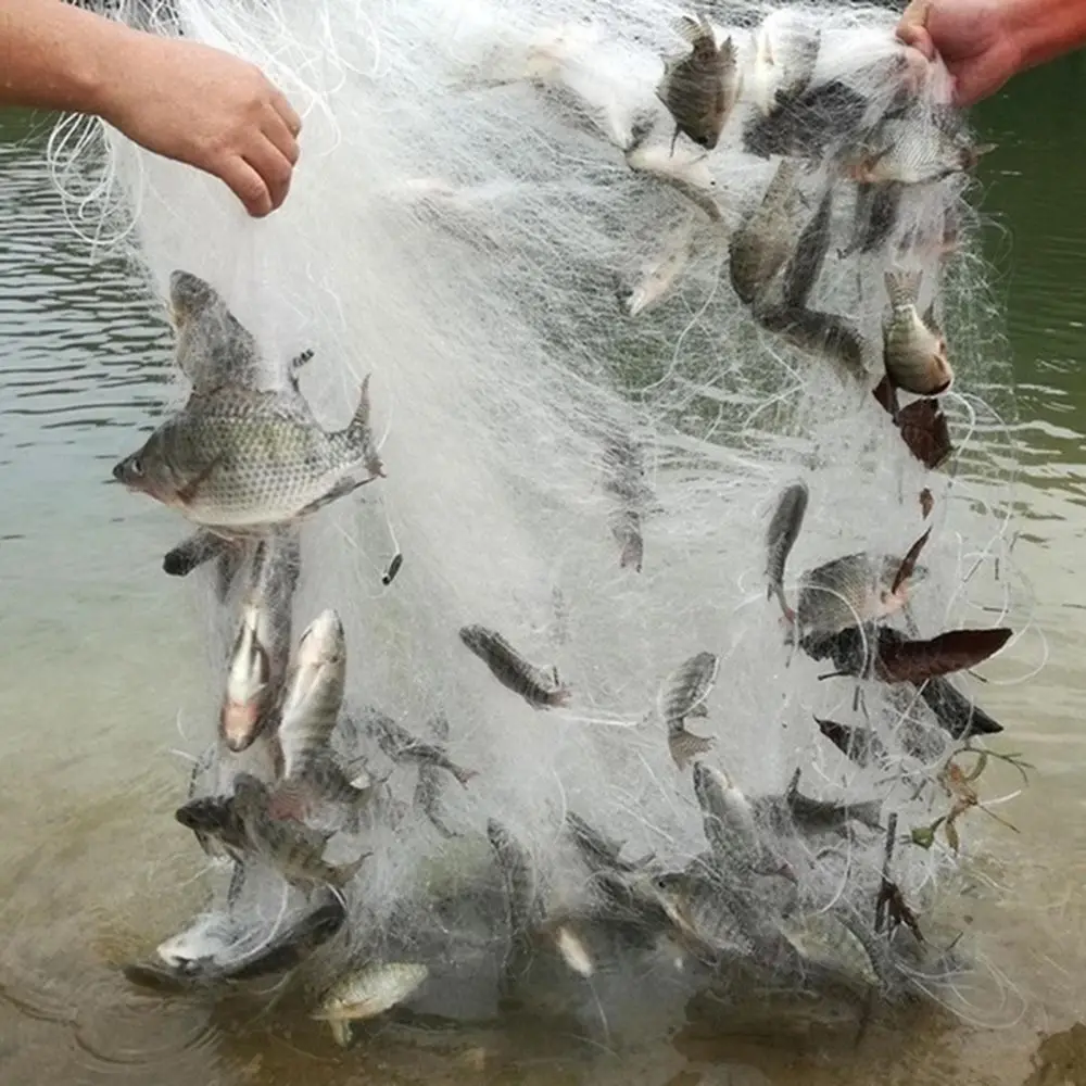 Single Layer Monofilament Fishing Net Fish Gillnet With Float Trap For Outdoor Hobbies Fishingman Fishing Accessories 1PC fishing net,fishing traps