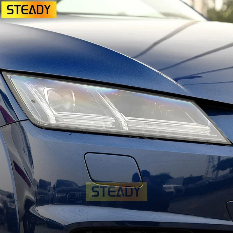 

Наклейка на переднюю панель автомобиля, прозрачная защитная пленка на переднюю фару из ТПУ для Audi A3, 8V, A4, B8, B9, A5, A6, C8, A7, A8, TT, Etron, R8, аксессуары