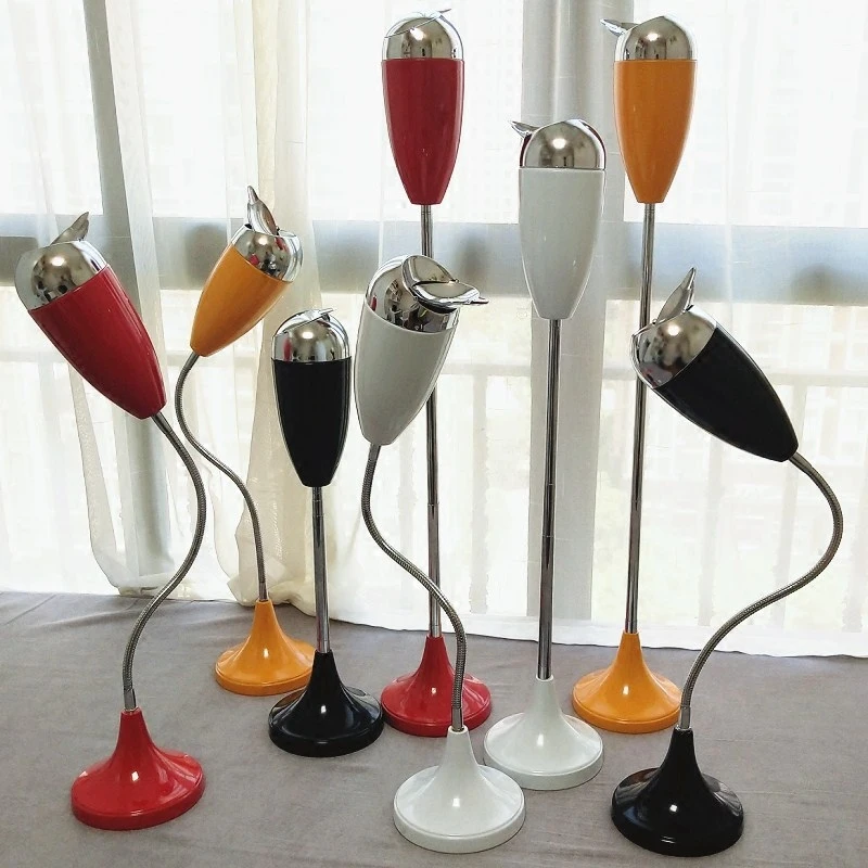 

Adjustable Height Floor Stand Vertical Rotating Ashtray With Lid For Elevator Ktv Living Room Windproof Receptacle Stand Ashtray