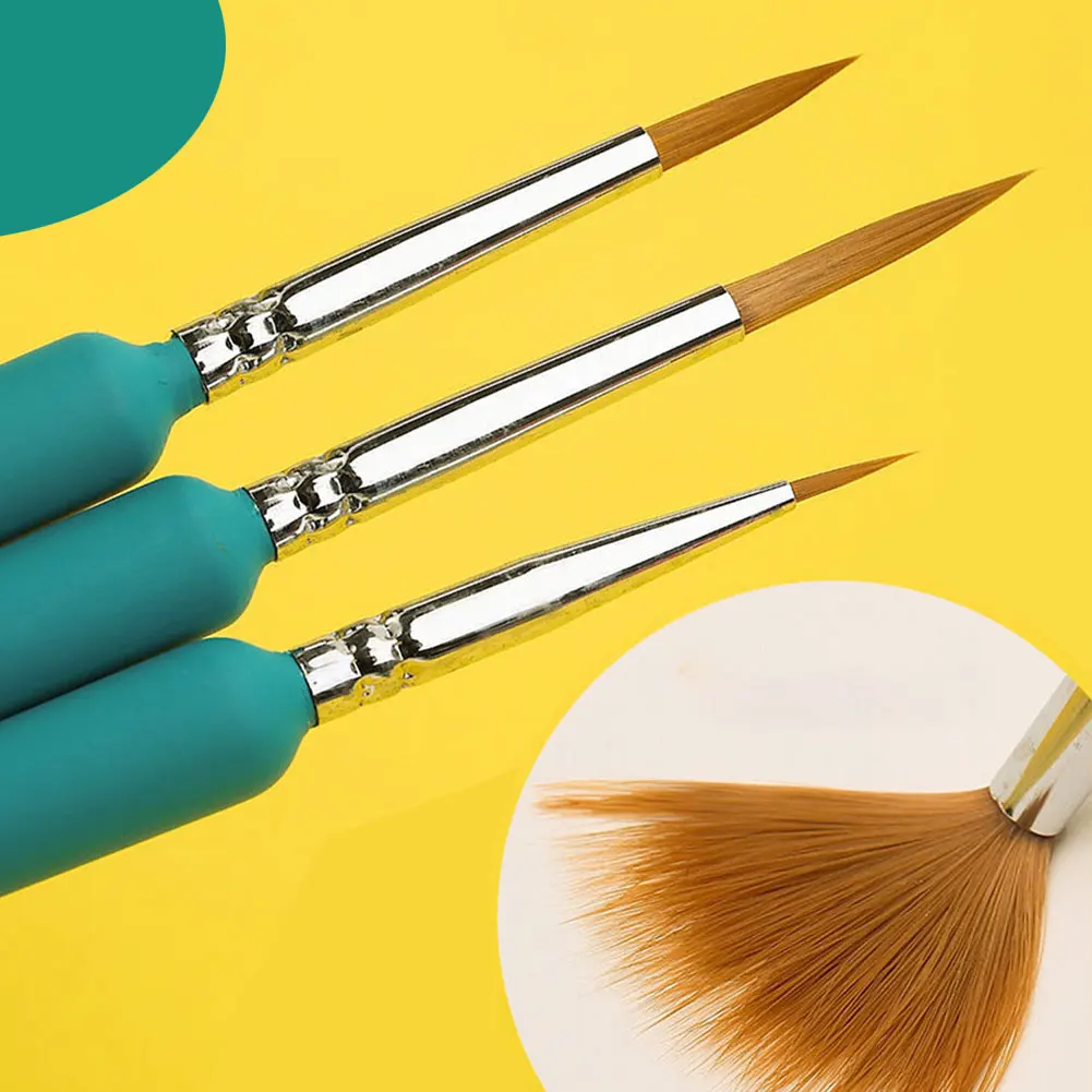 미니어처 페인트 브러쉬 아트 페인팅 브러쉬 세트 디테일링 페인트 브러쉬 족제비털 구아슈 수채화 유화용 아티스트용
