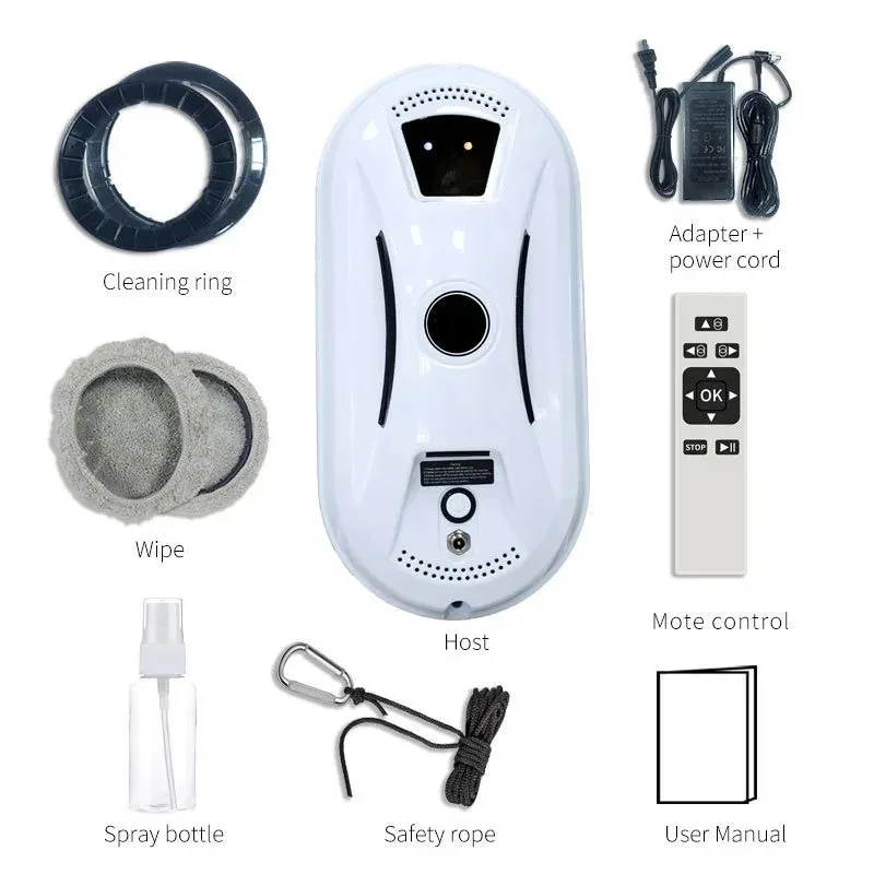 Window Cleaning Robot Intelligent Window Washer Robot Vacuum Cleaner Window Cleaner Electric Glass With Remote Control 4