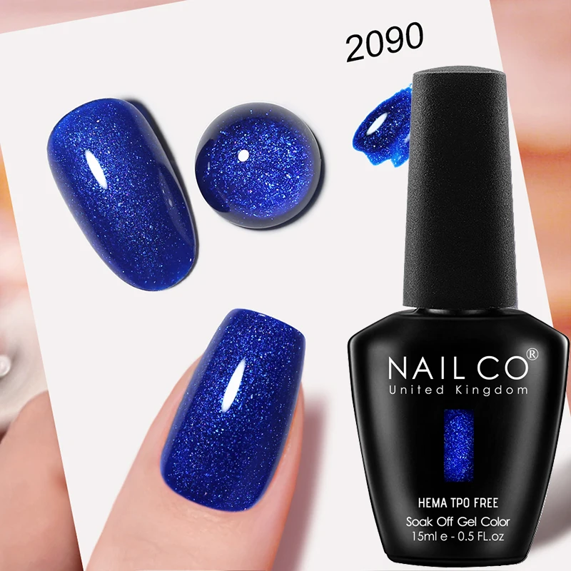 NAILCO Premium Soft Color Gel Polish - Vibrant Semi-Permanent Varnish, HEMA & TPO Free