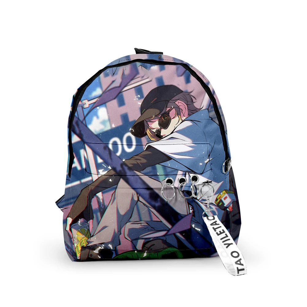

Модные Молодежные школьные сумки Ranboo Dream, рюкзаки для ноутбука для мальчиков и девочек, водонепроницаемые маленькие дорожные сумки из ткани Оксфорд с 3D-принтом и цепочкой для ключей