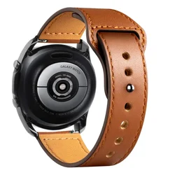 Premium Leather Watch Strap - Elegant 20mm/22mm Bracelet Band for 20mm watch band (Brown 9)