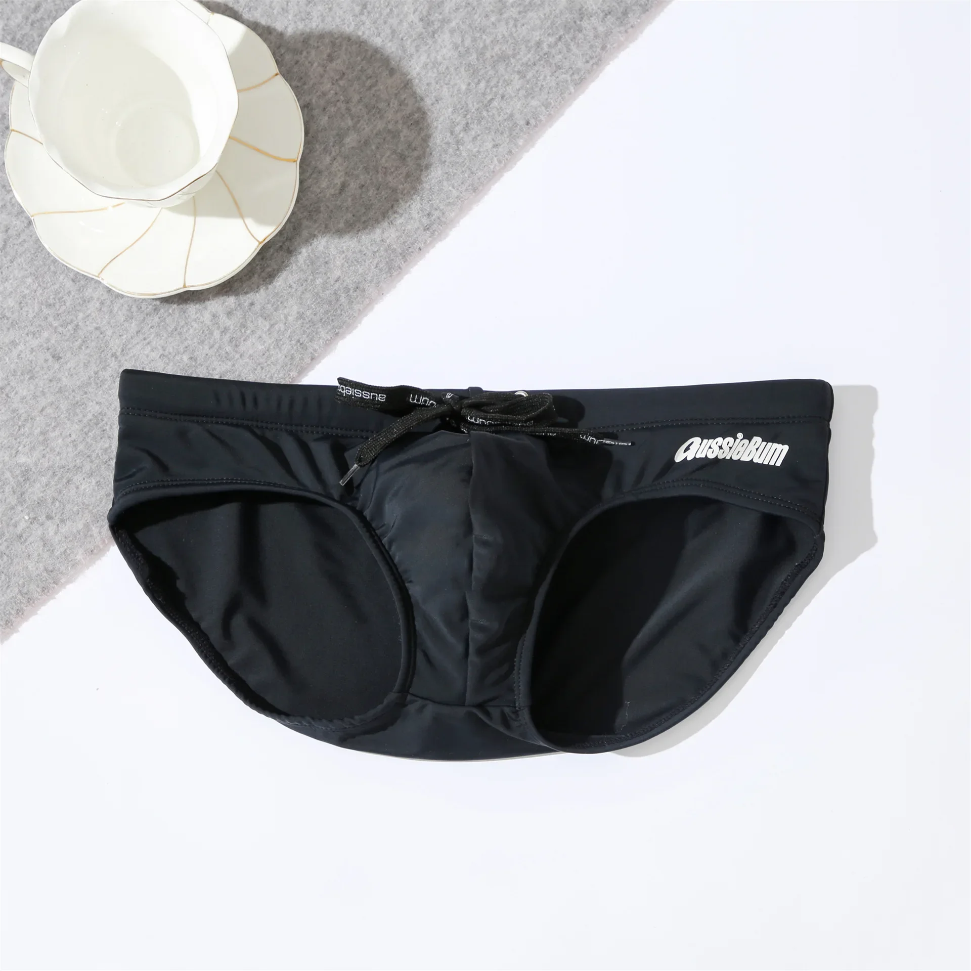 Men's low waist elastic comfortable trendy sexy swimming trunks 3