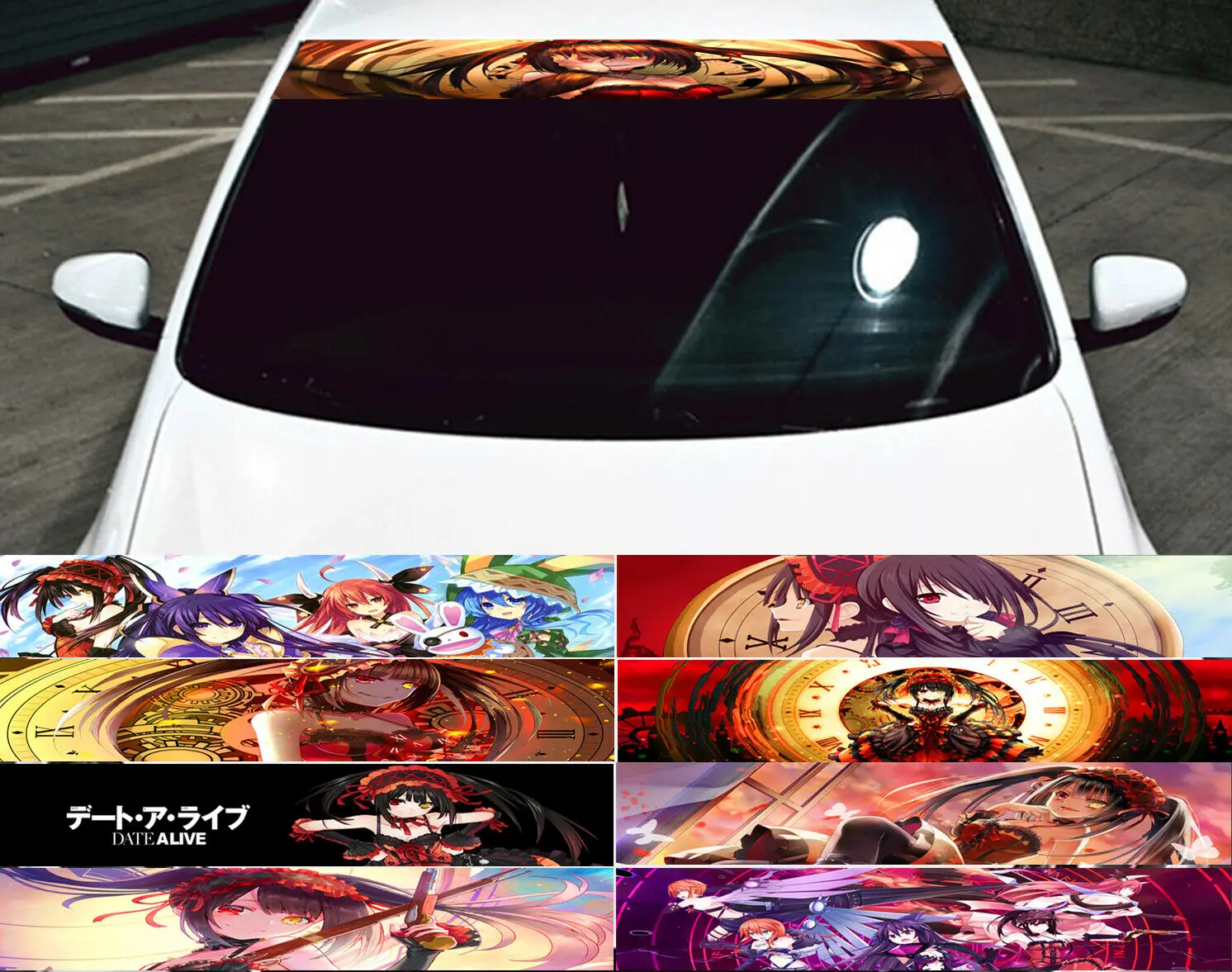Date A Live Kurumi Tokisaki Anime Car Window Decal Sticker 009