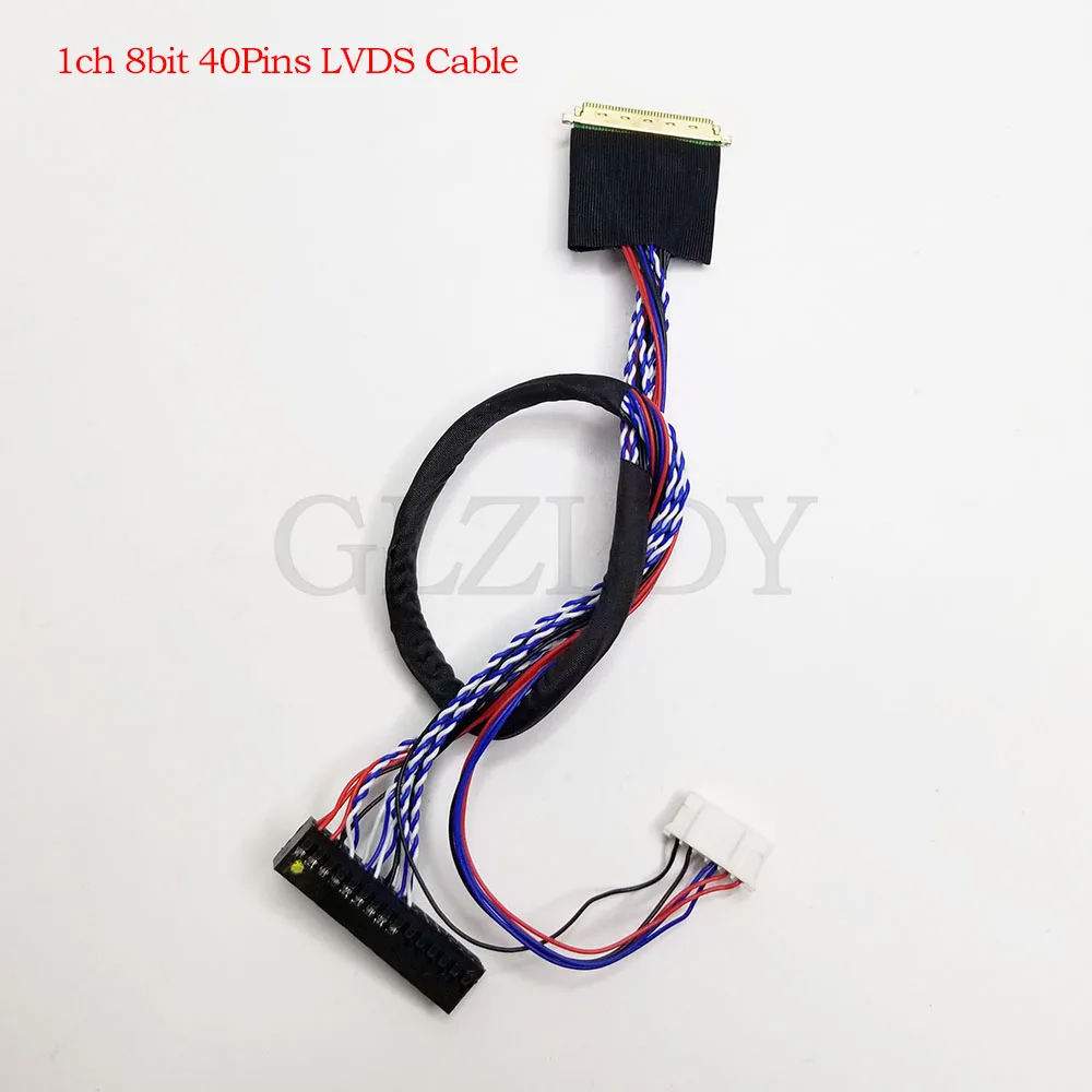 Universal 1Ch 8Bit 40Pins 0.5mm I-PEX20453 20455 Notebook LED LCD LVDS Screen Cable For LCD DIY Modified display