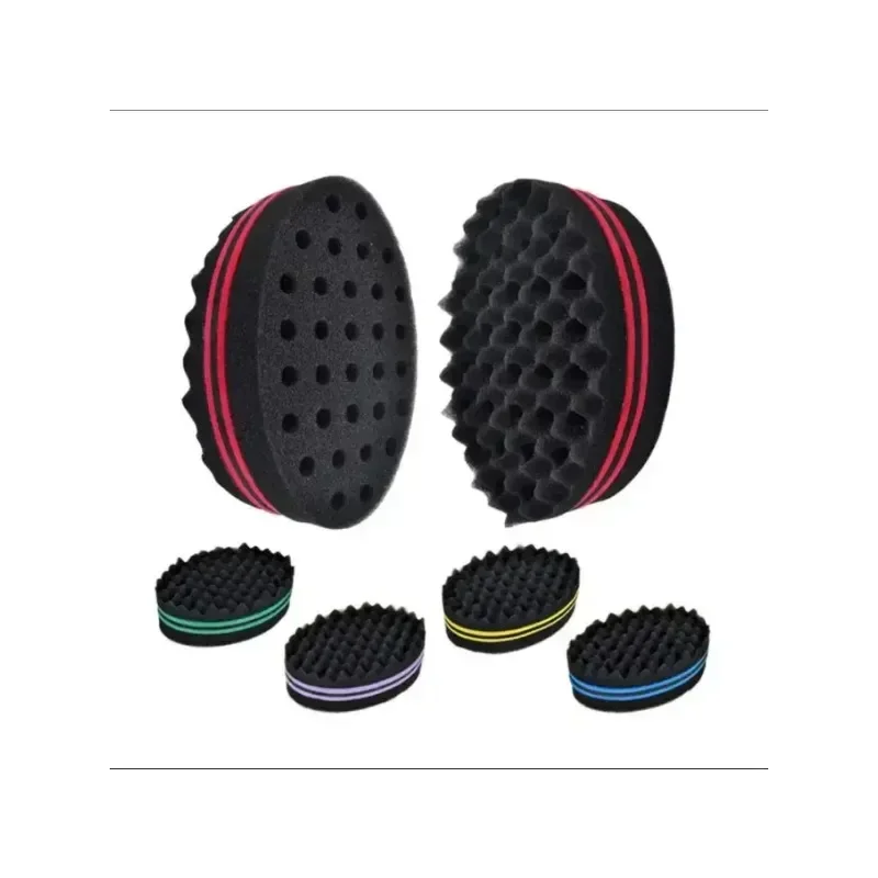 Double Sides Magic twist hair brush sponge Sponge Brush For Natural afro coil wave dread For Hair Styling Tool