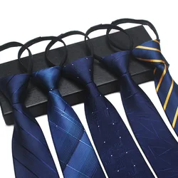 8 cm Tie Men Gravatas Classic Many Color Newest design Silk Necktie Shirt Accessories Striped Sky Blue Man's Office