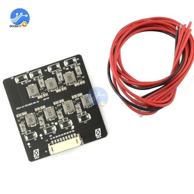 Qucc 2A 4S 8S BMS Active Balancer Equalizer Lifepo4 Li-ion Lipo Lithium  Battery Energy Transfer Board Balance Module