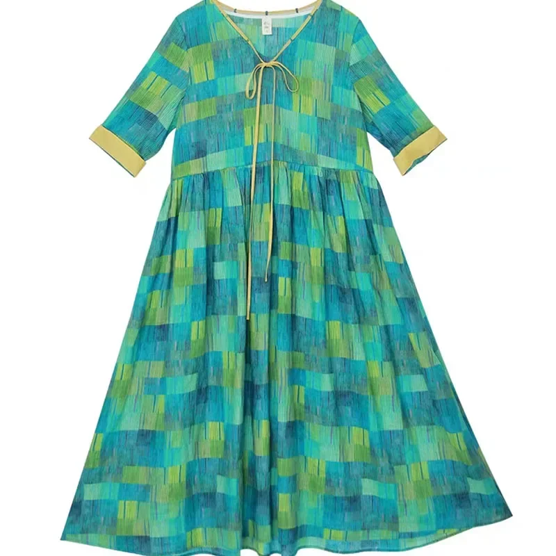

High-quality natural 100% pure ramie printing thin linen summer Chinese dress Diy hand sewing by the meter fabric for dresses