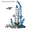 Space Shuttle Building Block Manned Rocket Launching Pad Moon Base Model DIY Brick Toys For Kids Gift Assembly Set Christma 6