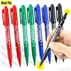 4/8Pcs Dual Tip Waterproof Oil Ink Permanent Paint Art Marker Fineliner Pen 0.5mm 1.0mm Office School Writing Drawing Stationery 1