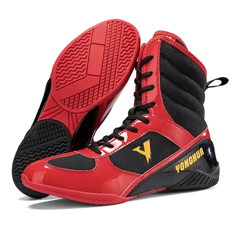 New Indoor Fitness Training Wrestling Shoes Competitive Competition Boxing Shoes Men's Plus Size Fighting Sneakers