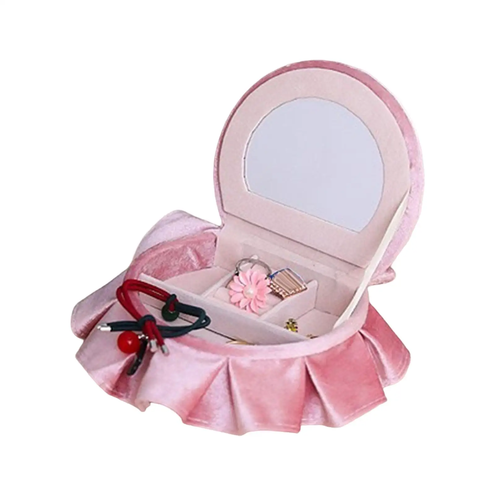

Dollhouse Bed Multipurpose Ornaments Jewelry Storage Case Dollhouse Furniture Miniature Toy for Dollhouse Bedroom Decor Children